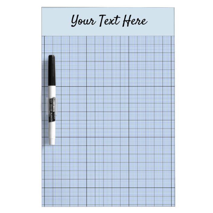 Dry Erase Board with Graph Grid Lines Zazzle.ca
