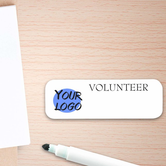 Dry Erase Business Customizable Volunteer Reusable Name Tag (Creator Uploaded)