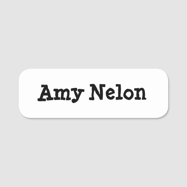 Dry erase Name Tag (Front)