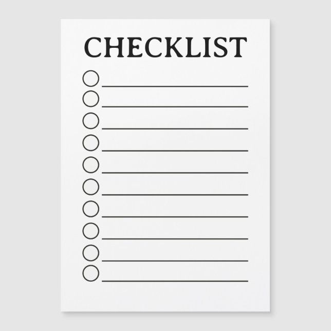 Dry Erase Routine Planner for Home (Front)