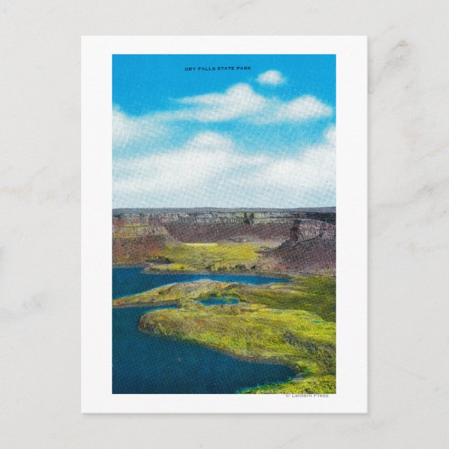 Dry Falls State Park, Grand Coulee Dam Postcard (Front)