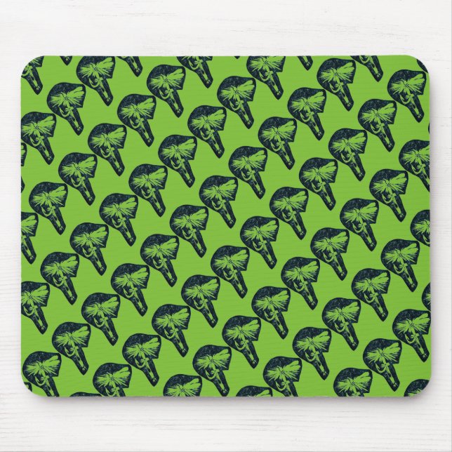 "Dry Fly Green Tiled" Trout Fly Mousepad (Front)