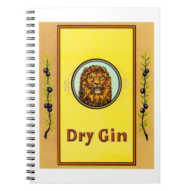 Dry Gin Lion Notebook (Front)