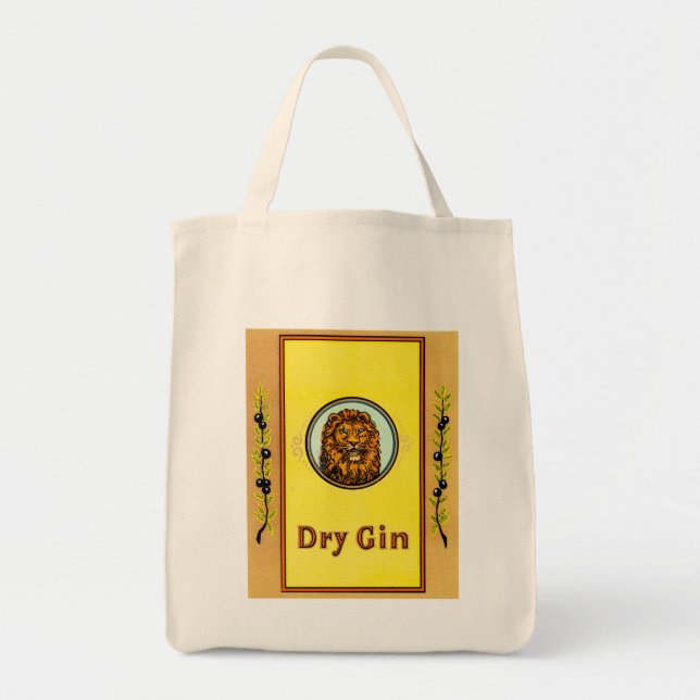 Dry Gin Lion Tote Bag (Front)