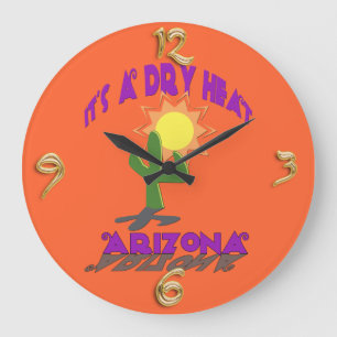 Dry Heat Arizona Wall Clock
