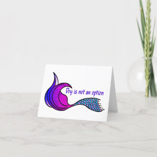 Dry Is Not An Option blank-inside Note Card