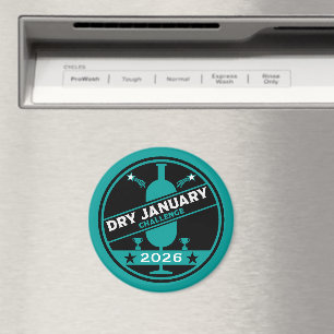 Dry January Challenge Encouragement Magnet