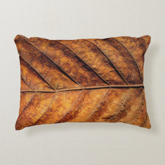 Dry leaf: natural texture background. accent pillow