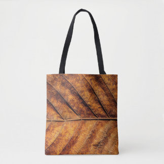 Dry leaf: natural texture background. tote bag