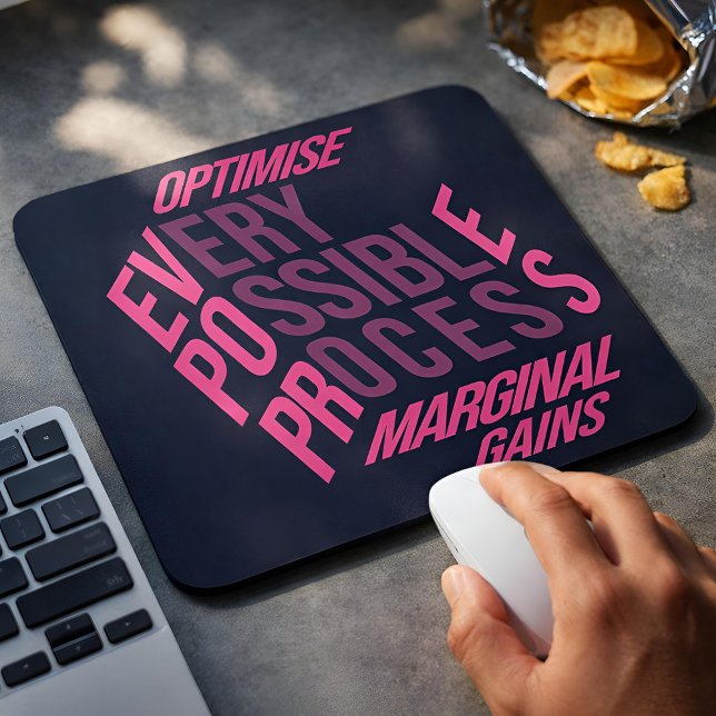Dry Motivation | Marginal Gains | Midnight Berry Mouse Pad (Lifestyle Shot)