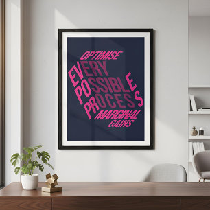 Dry Motivation   Marginal Gains   Midnight Berry Poster