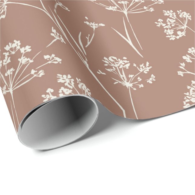 Dry plant wildflower wrapping paper (Roll Corner)