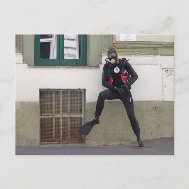 Dry Scuba Diver Postcard (Front)