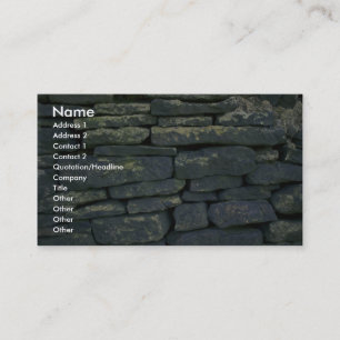 Dry stone wall business card