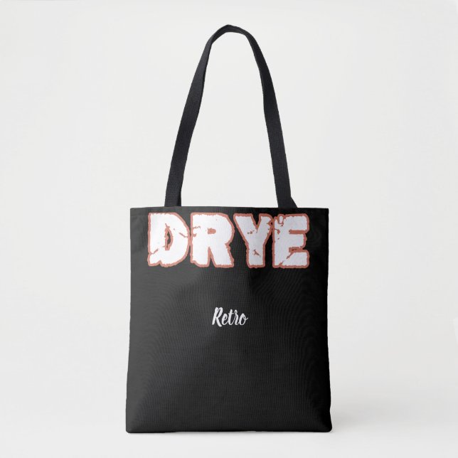 dry text bold typo tote bag (Front)