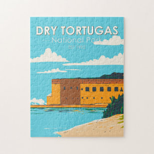 Dry Tortugas National Park Florida Fort Vintage Jigsaw Puzzle