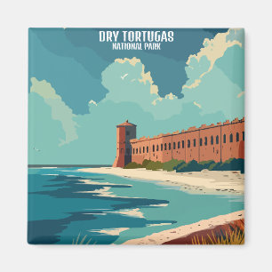 Dry Tortugas National Park Florida Vintage Travel Magnet