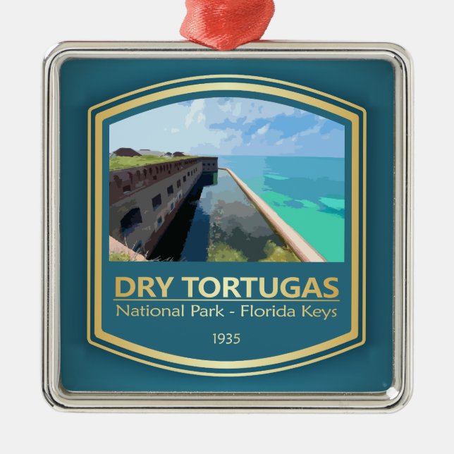 Dry Tortugas NP (PF1) Metal Ornament (Front)