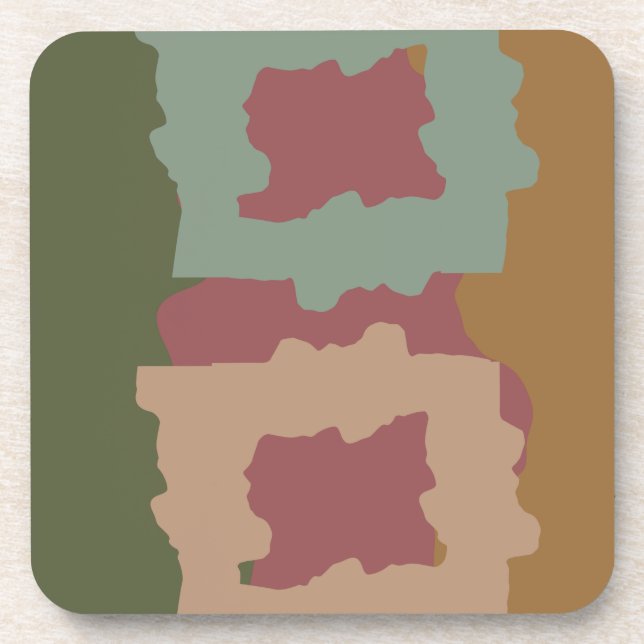 DRY TREE TRUNK by Masanser Pixelat Coaster (Front)