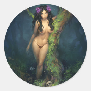 Dryad Classic Round Sticker