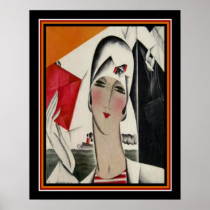 Dryden Art Déco Mode Imprimer 16 x 20 ca. 1922
