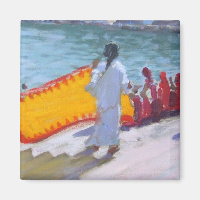 Drying Sari Pushkar Magnet (Front)