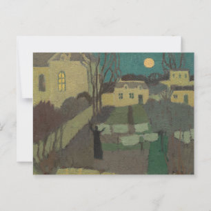 Drying the Linen, or Moonrise at the Priory: Postcard