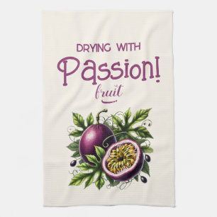 "Drying with Passion! (Fruit) Passionfruit Kitchen Towel