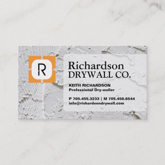 Drywall Business Cards Profile Cards Zazzle CA