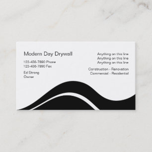 Drywall Contractor Business Cards