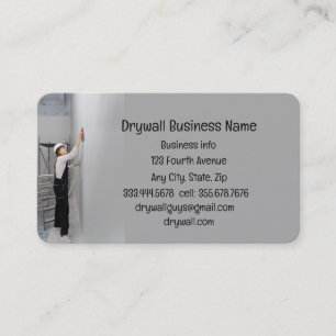 Drywall Custom Sheetrock Plaster Business Card