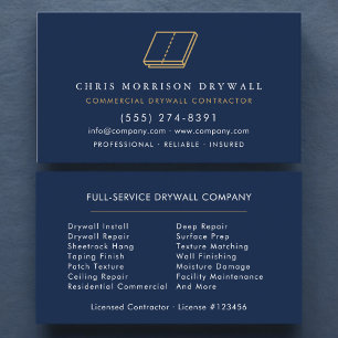 Drywall Plastering Business Card