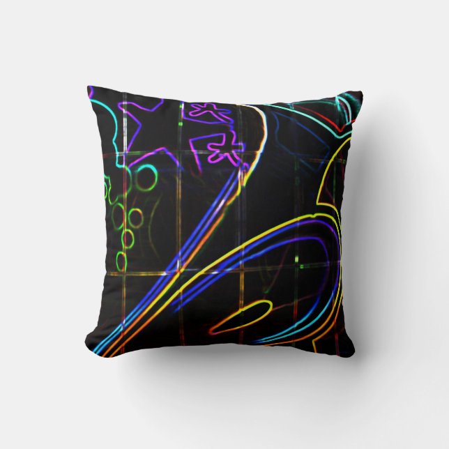 DS Graffiti 1018 tpcnm Throw Pillow (Front)