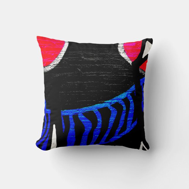 DS Graffiti 1112 tpcna Throw Pillow (Front)