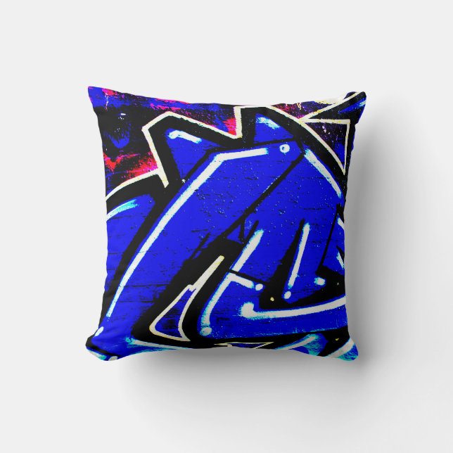 DS Graffiti 1319 tpcna Throw Pillow (Front)