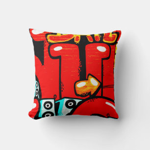 DS Graffiti 1920 tp arc3 Throw Pillow