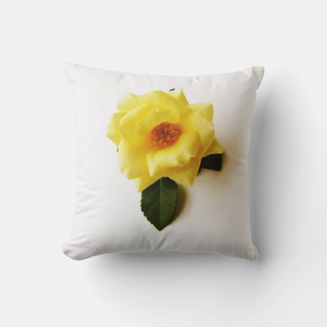 DS Yellow Rose or Dandelion tpcna Throw Pillow (Front)