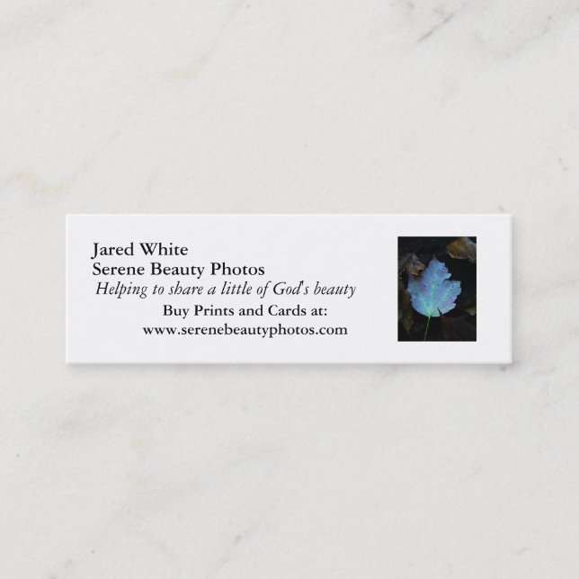 DSC07579, Jared White, Serene Beauty Photos, He... Mini Business Card (Front)