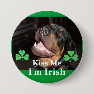 DSCF0313, Kiss Me , I'm Irish 3 Inch Round Button