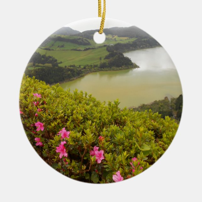DSCN4558.JPG The Azores, Portugal Ceramic Ornament (Front)