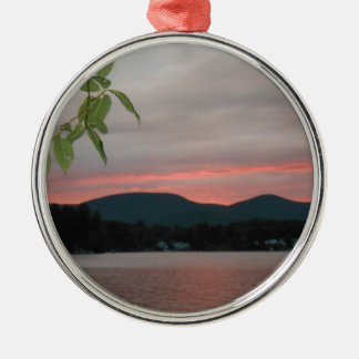 DSCN5689.JPG Sunset in the Berkshire Mountains Metal Ornament
