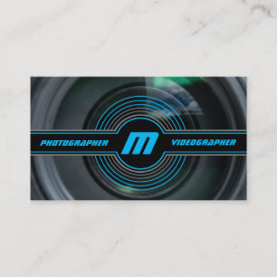 DSLR Camera lenses for Photographers Videographers Business Card