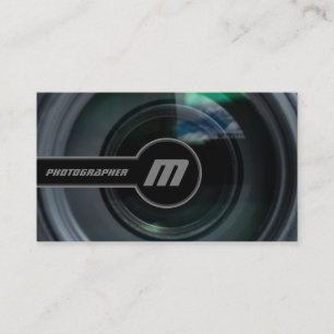 DSLR Camera lenses for Photographers Videographers Business Card