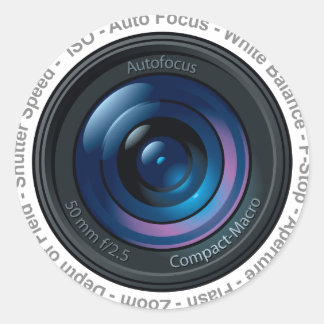 DSLR Feature Classic Round Sticker