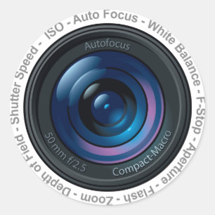 DSLR Feature Classic Round Sticker