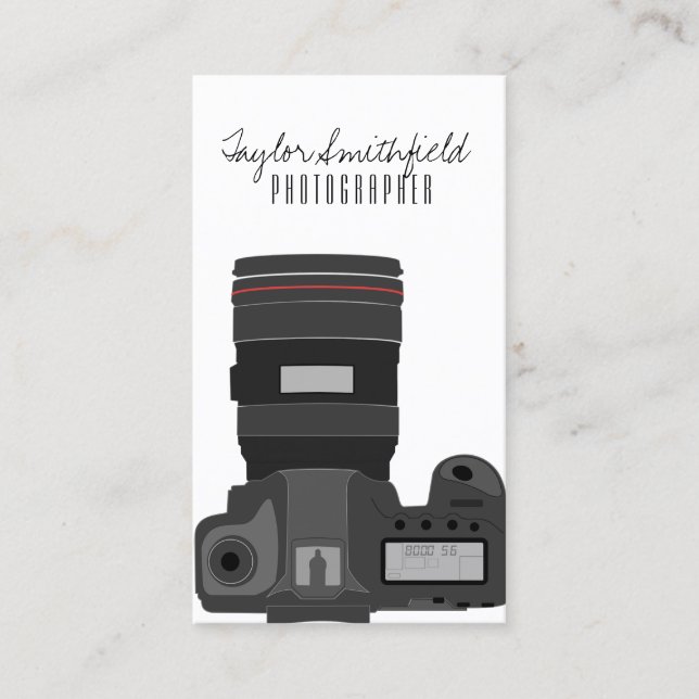 DSLR photography business card (Front)