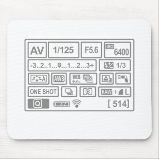 DSLR Setting Mouse Pad