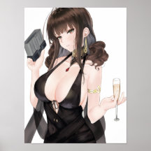 DSR 50 Hottie Drinking Champagne