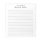 Du bureau du bloc-notes