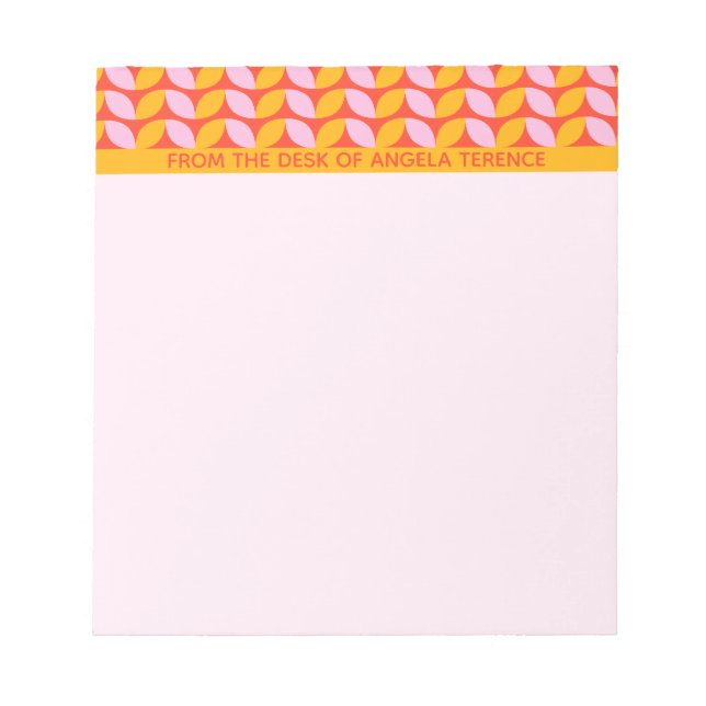 Du Bureau Du Bloc-Notes Personnalisé Motif Mod (Devant)
